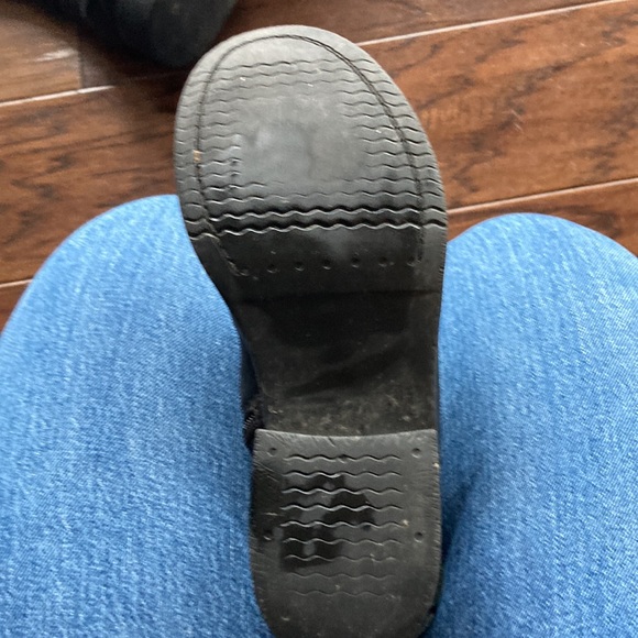 Real leather black biker boots. Size 6.5 - Picture 8 of 10